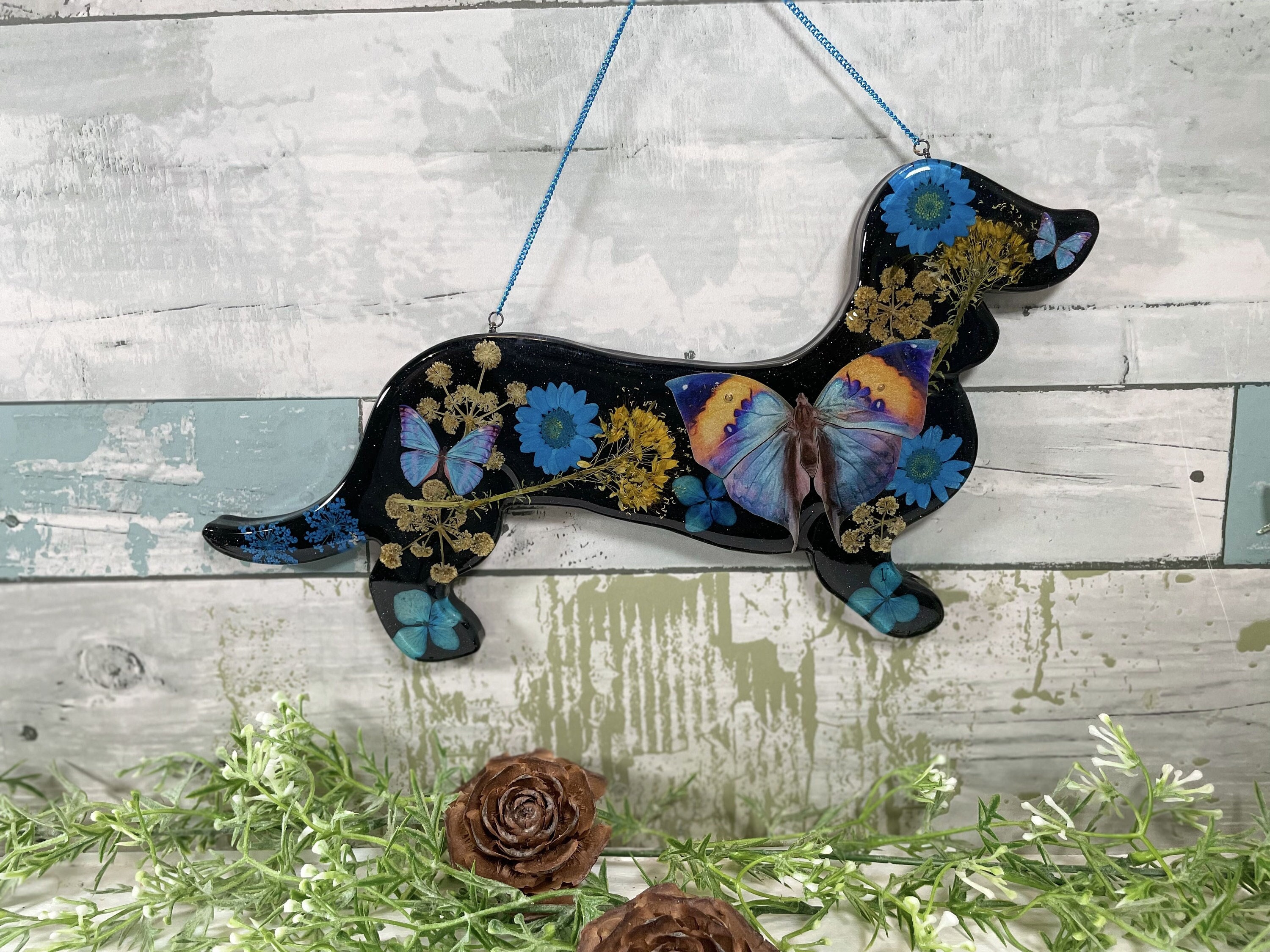 Dachshund Doxie Hanging Home Decor Resin resin artwork dog Etsy