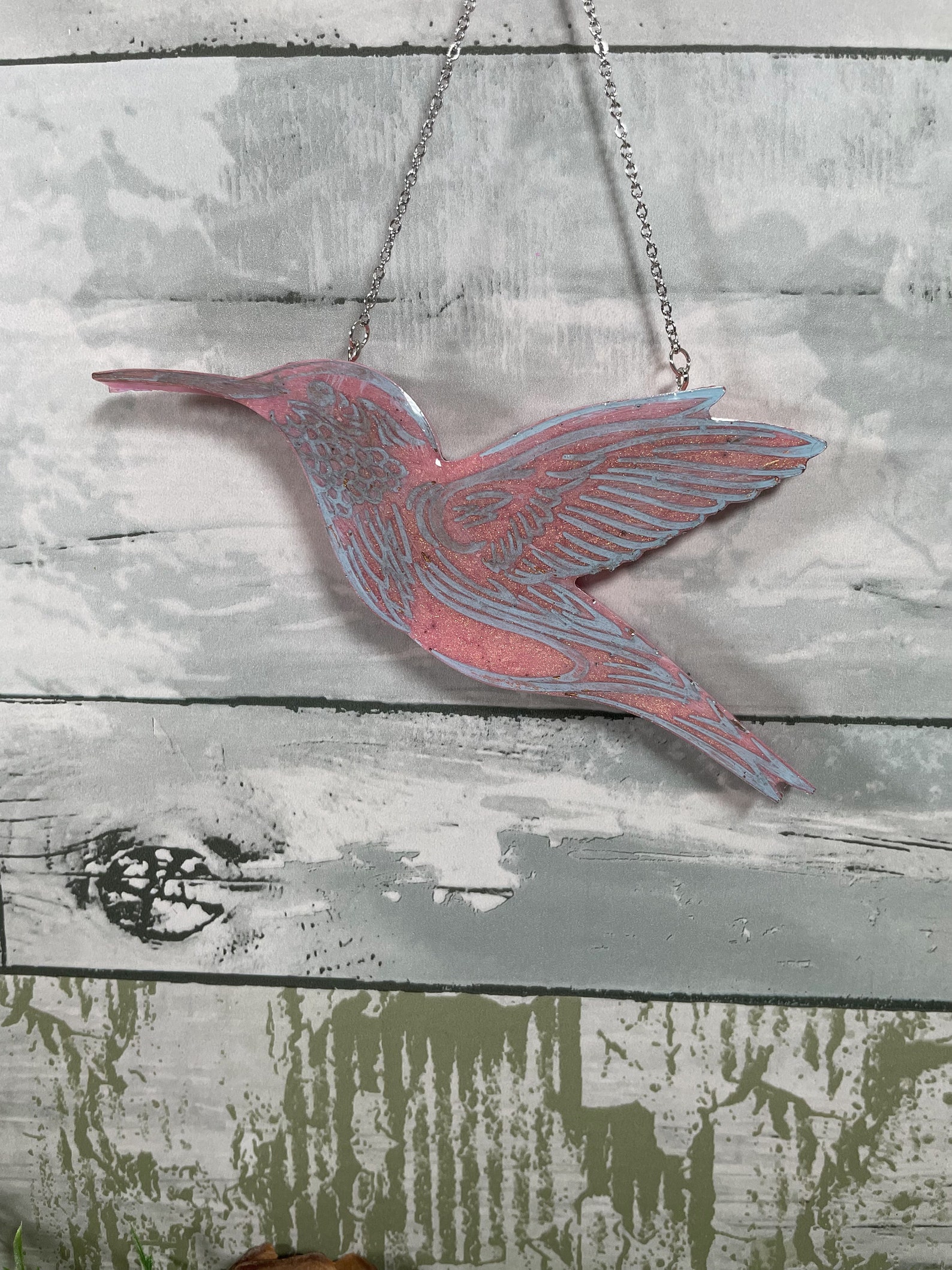 Hummingbird Wall Hanging Home Decor Resin Resin Artwork Etsy