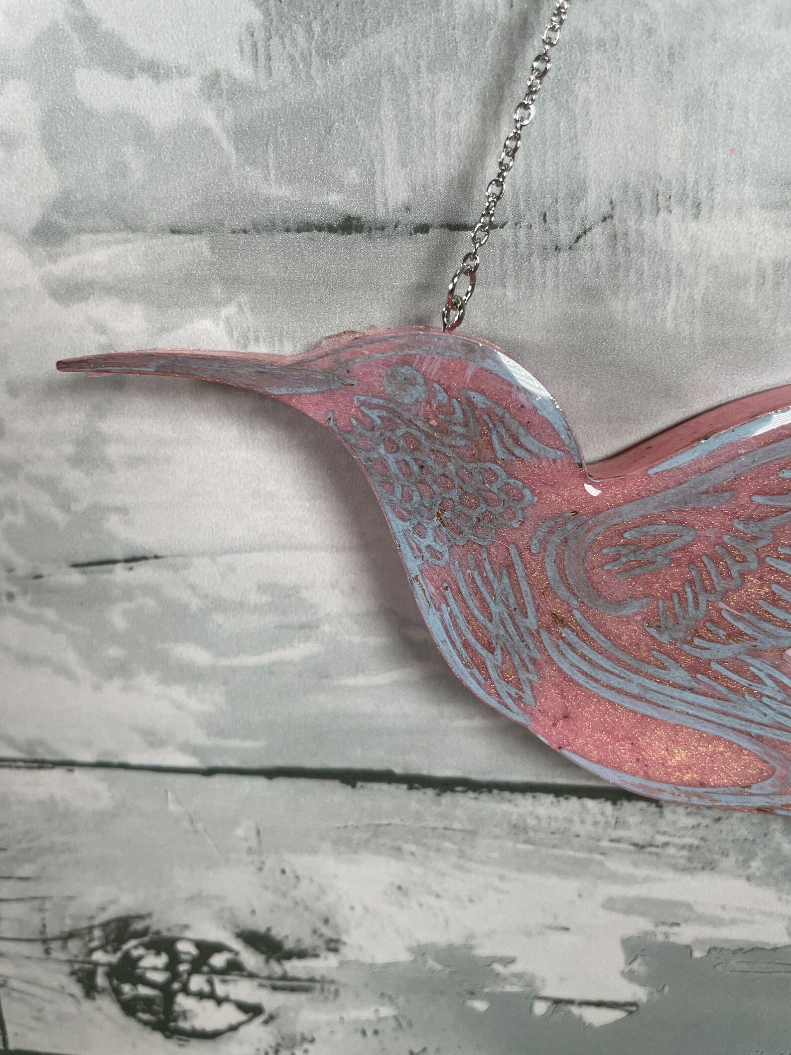 Hummingbird Wall Hanging Home Decor Resin Resin Artwork Etsy