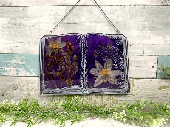 Book Decor, Reading Decor, Book Nook Decor, Gift for Reader, Resin Artwork, Resin Decor, Library Decor, Wall Hanging Book Lover Gift Library
