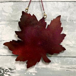Maple Leaf Wall Hanging, Fall Decor, Leaf Wall Decor, Resin Artwork, Wall hanging, Autumn Decor, Fall Lover Gift, Love Fall, Fall Gift
