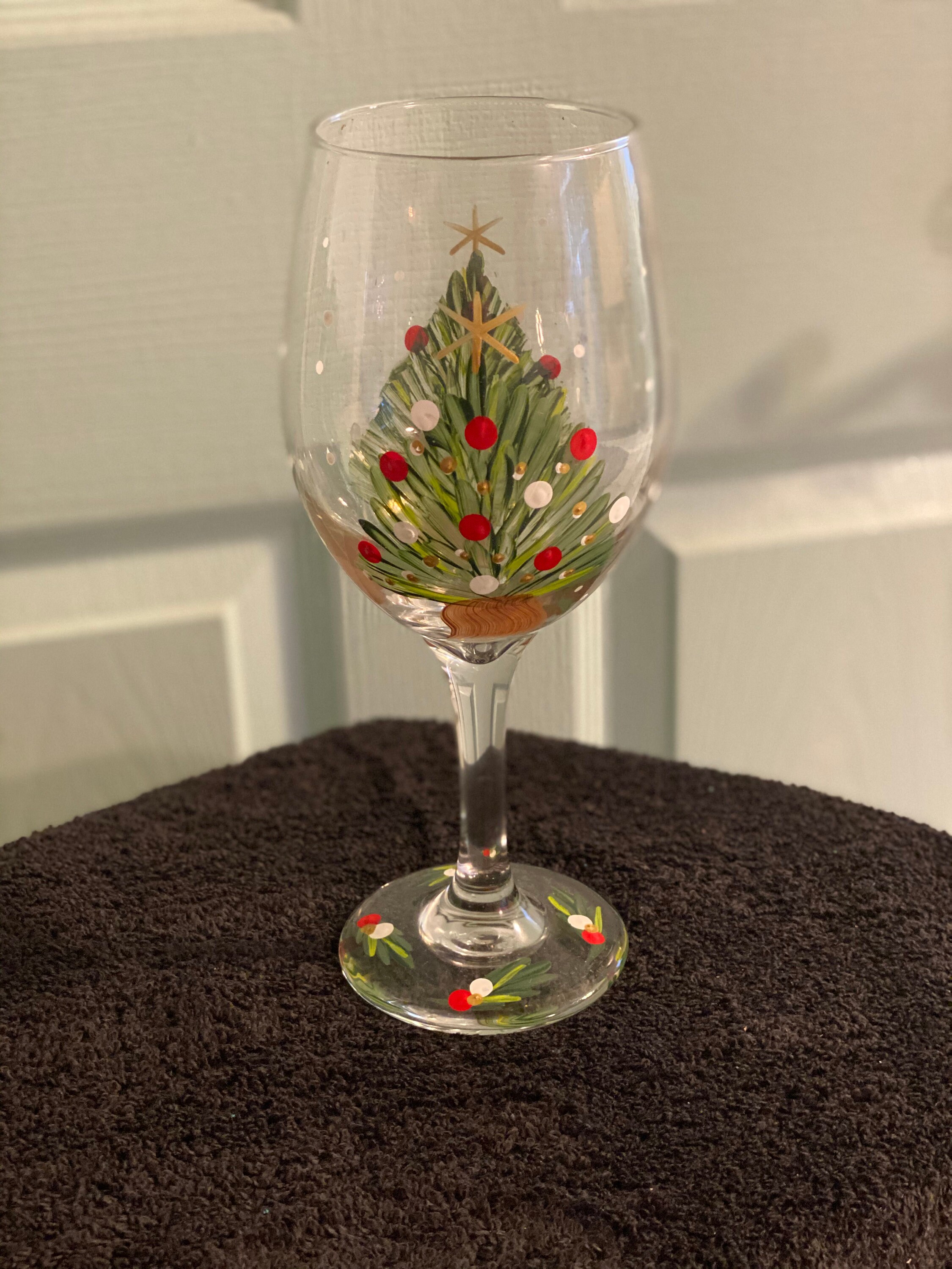 Verre À Vin À Tige De Sapin De Noël Élégant Verre À Vin Verre À Vin  Vintage-Décor Festive-Atmosphère Cadeaux[x5873]