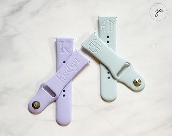 Engraved Fitbit Versa 2 Band, Personalized Soft Silicone Strap, Custom Logo, Silicone Watchband