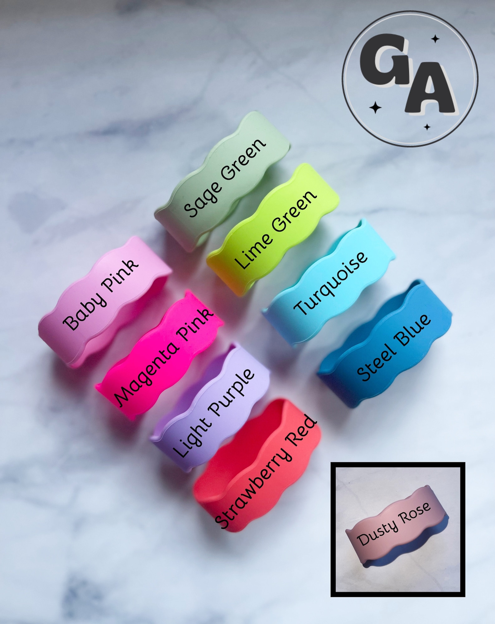 Bottle Bands Silicone Name Labels for Daycare Personalized | Etsy