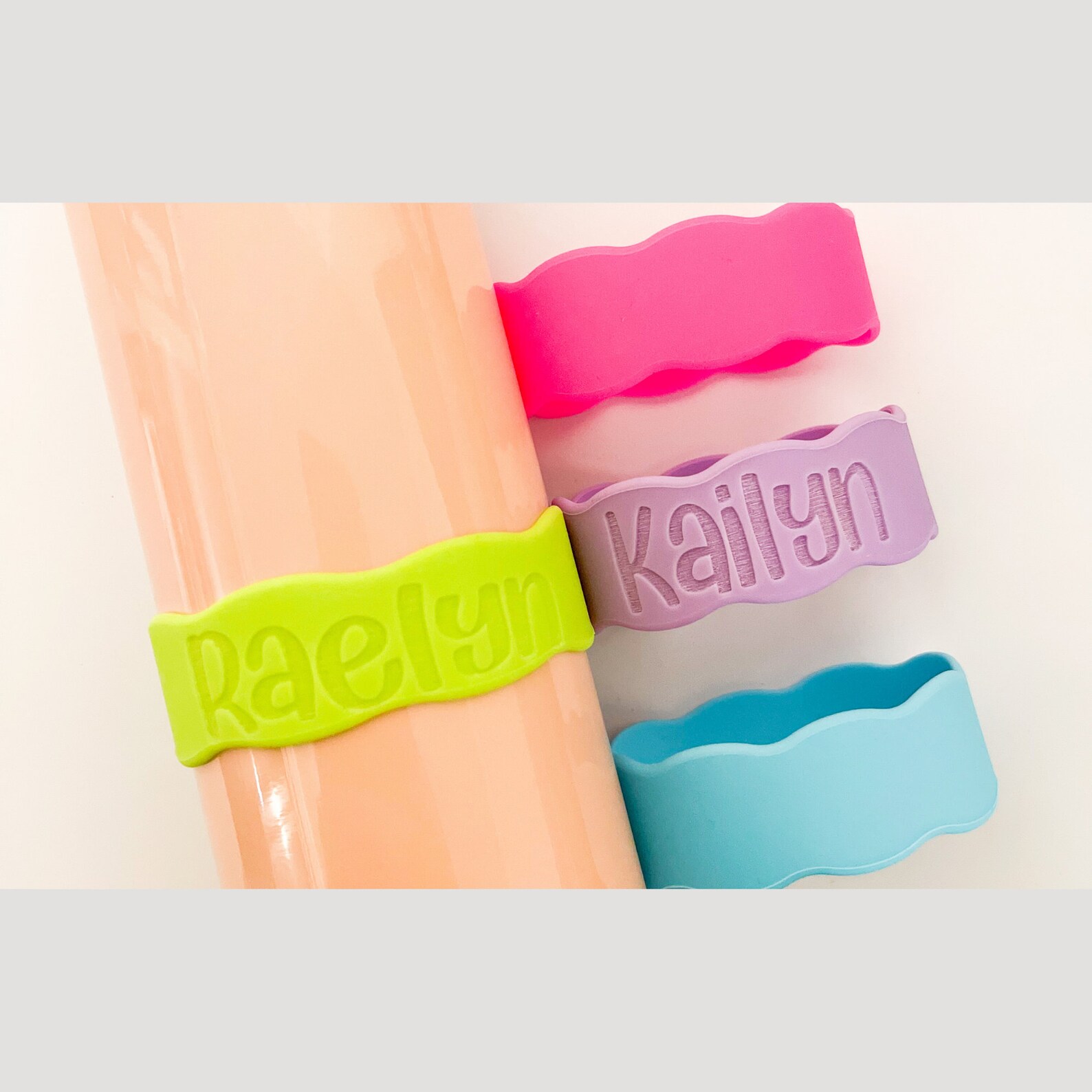 Bottle Bands Silicone Name Labels for Daycare Personalized Etsy