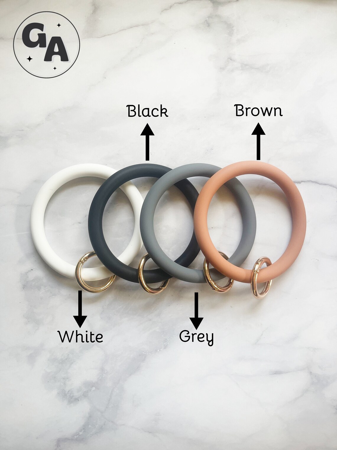 Silicone Key Ring Bracelet Silicone Keychain Silicone Bangle Etsy