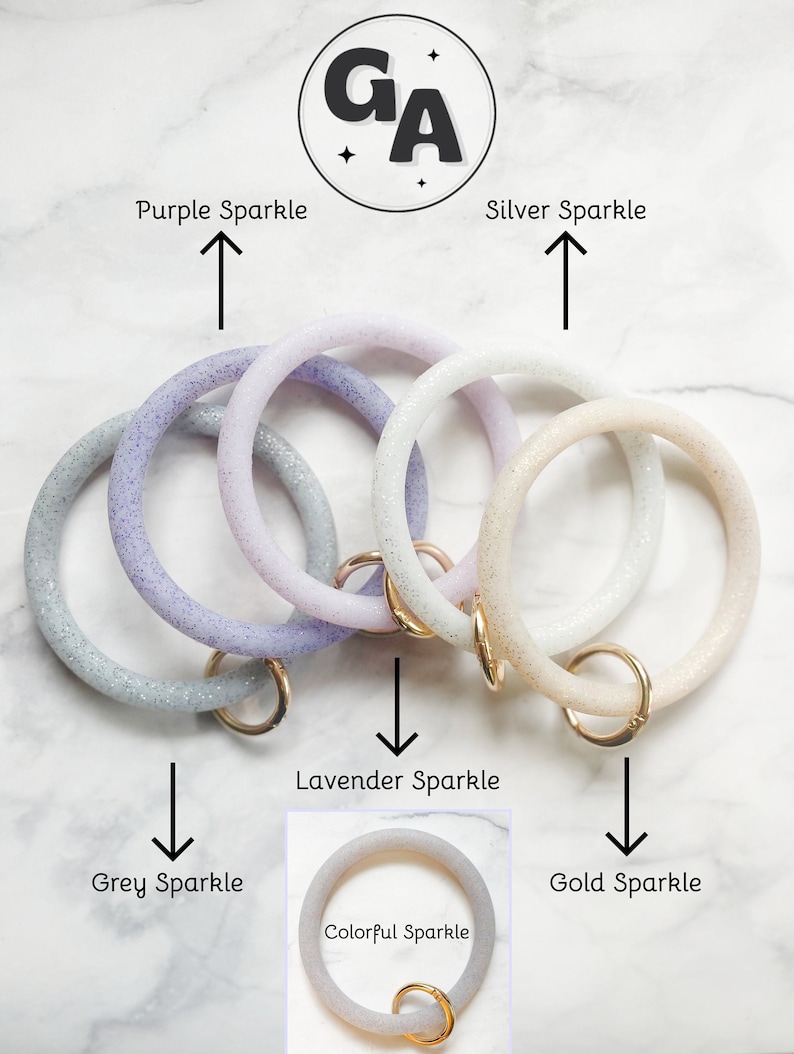 Silicone Key Ring Bracelet Silicone Keychain Silicone Etsy