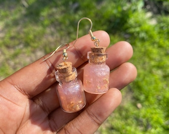 mini jar earrings