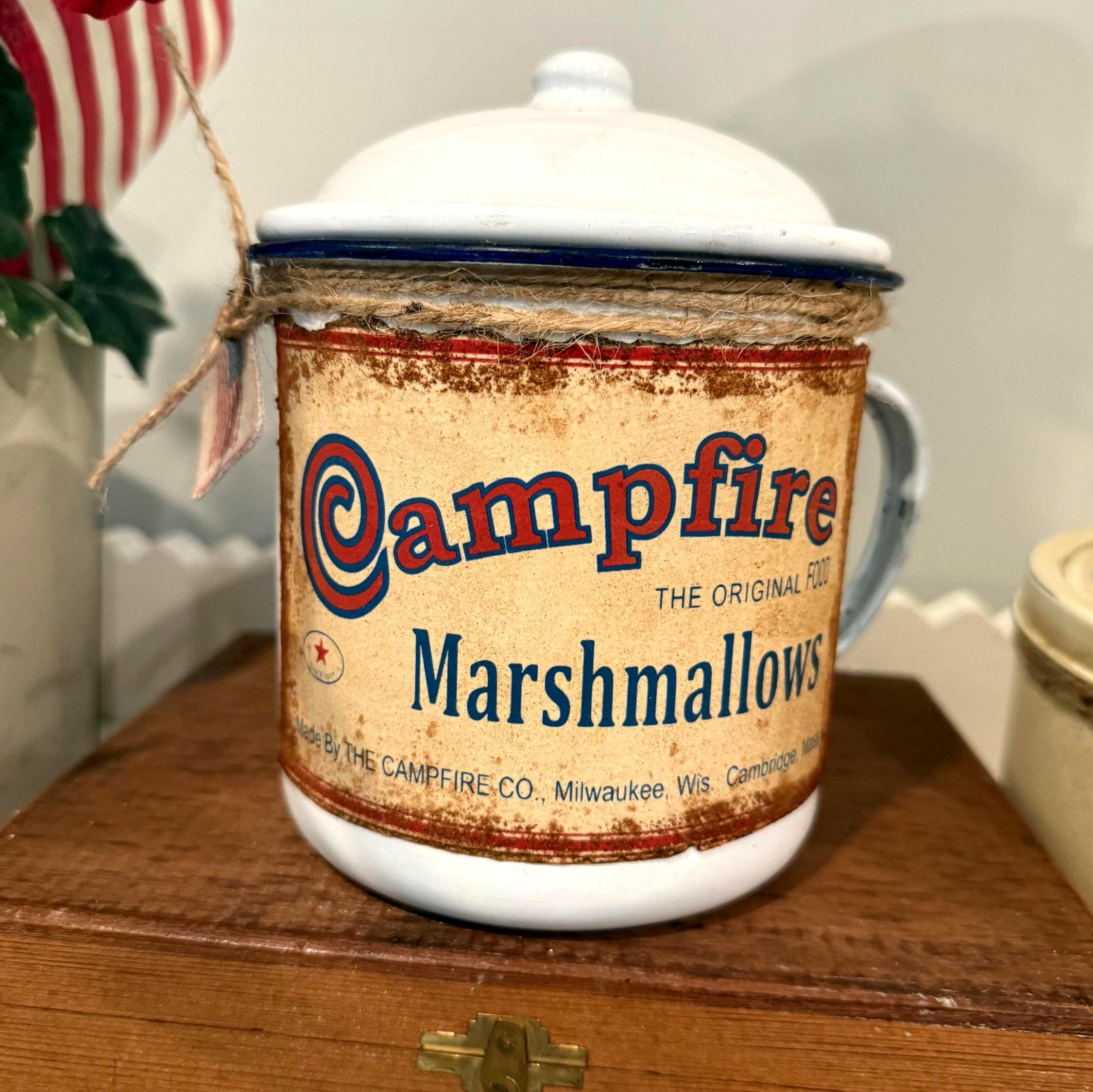 Campfire Marshmallow Replica Tin - Etsy