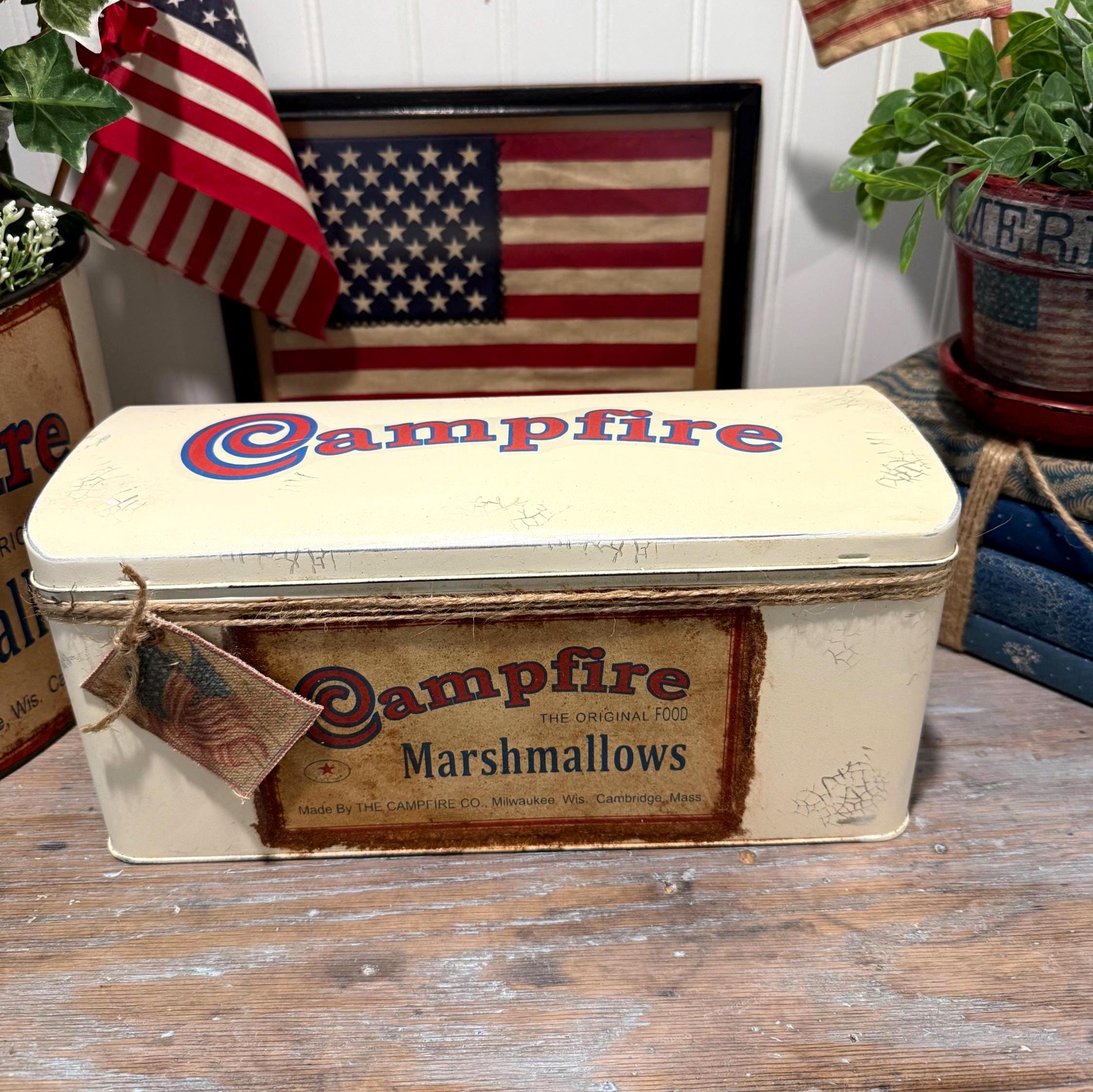 Campfire Marshmallow Tin - Etsy