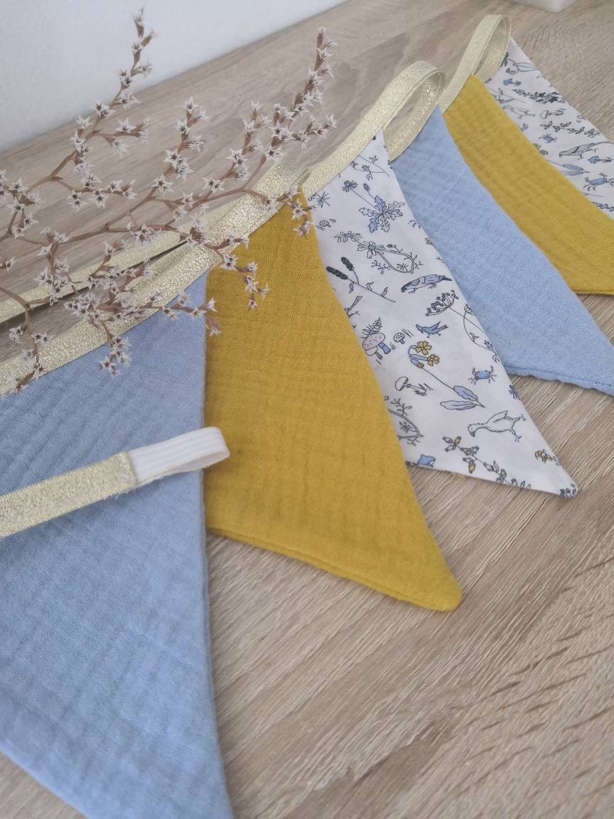 Guirlande de Fanions Liberty et Double Gaze