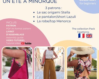 PACK 3 patrons un été à Minorque