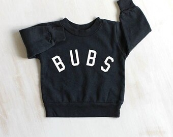 Baby Black "Bubs™" Everyday Boys Sweatshirt