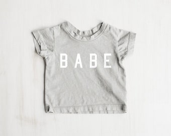 Baby Grey "Babe" Tee