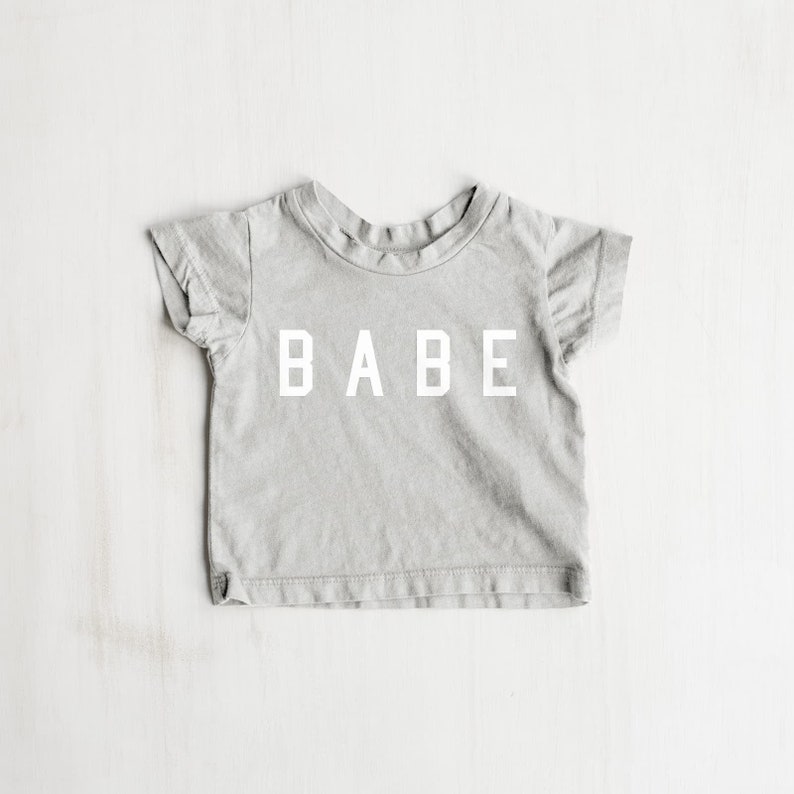 Baby Grey "Babe" Tee