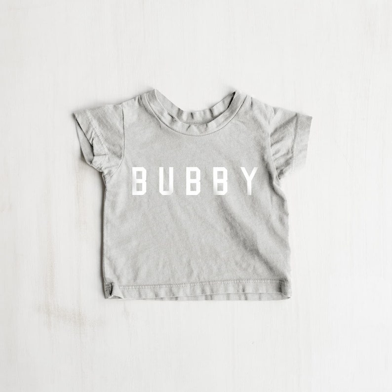 Baby Grey Bubby™ Boys Tee Medium Grey