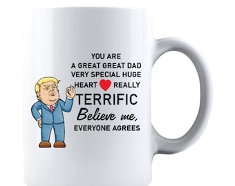 Terrific Dad Coffee Mug, Funny Father's Day Gift
