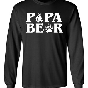 Papa Bear Paw Long Sleeve T-Shirt, Funny Father's Day Gift