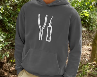 Pliers Blowtorch Hoodie | Weird Designs | Unisex Outdoor Gear | Sweatshirts | Beach Apparel