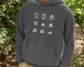 Paper Plane Hoodie | Weird Designs | Unisex Outdoor Gear | Sweatshirts | Beach Apparel