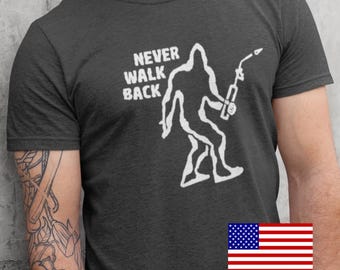 Blowtorch Bigfoot Graphic Tee | American-made multipurpose t-shirt for outdoor, fitness, and casual use