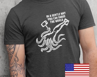 Thor Hammer Squid Graphic Tee | American-made multipurpose t-shirt for outdoor, fitness, and casual use