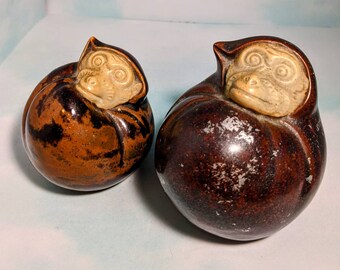 Two Rare Asian Monkey Figurines