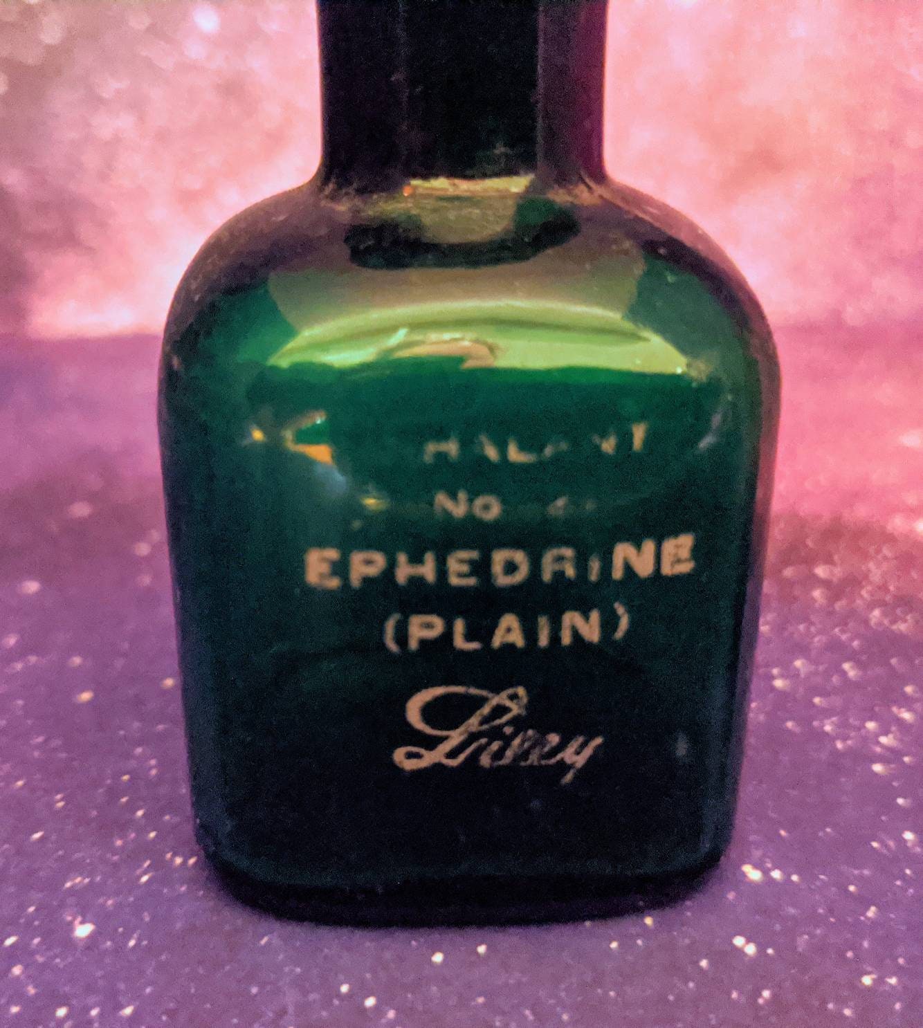 Lilly Green Cut Glass Medicine Bottles & Stand Rare Vintage Etsy