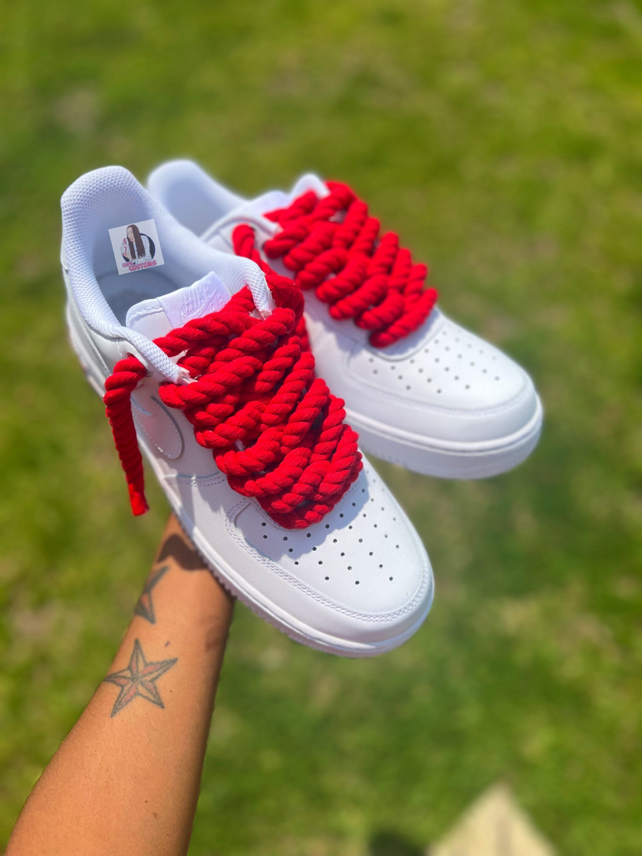 Créme rope laces - AF1 White – Chunky Force
