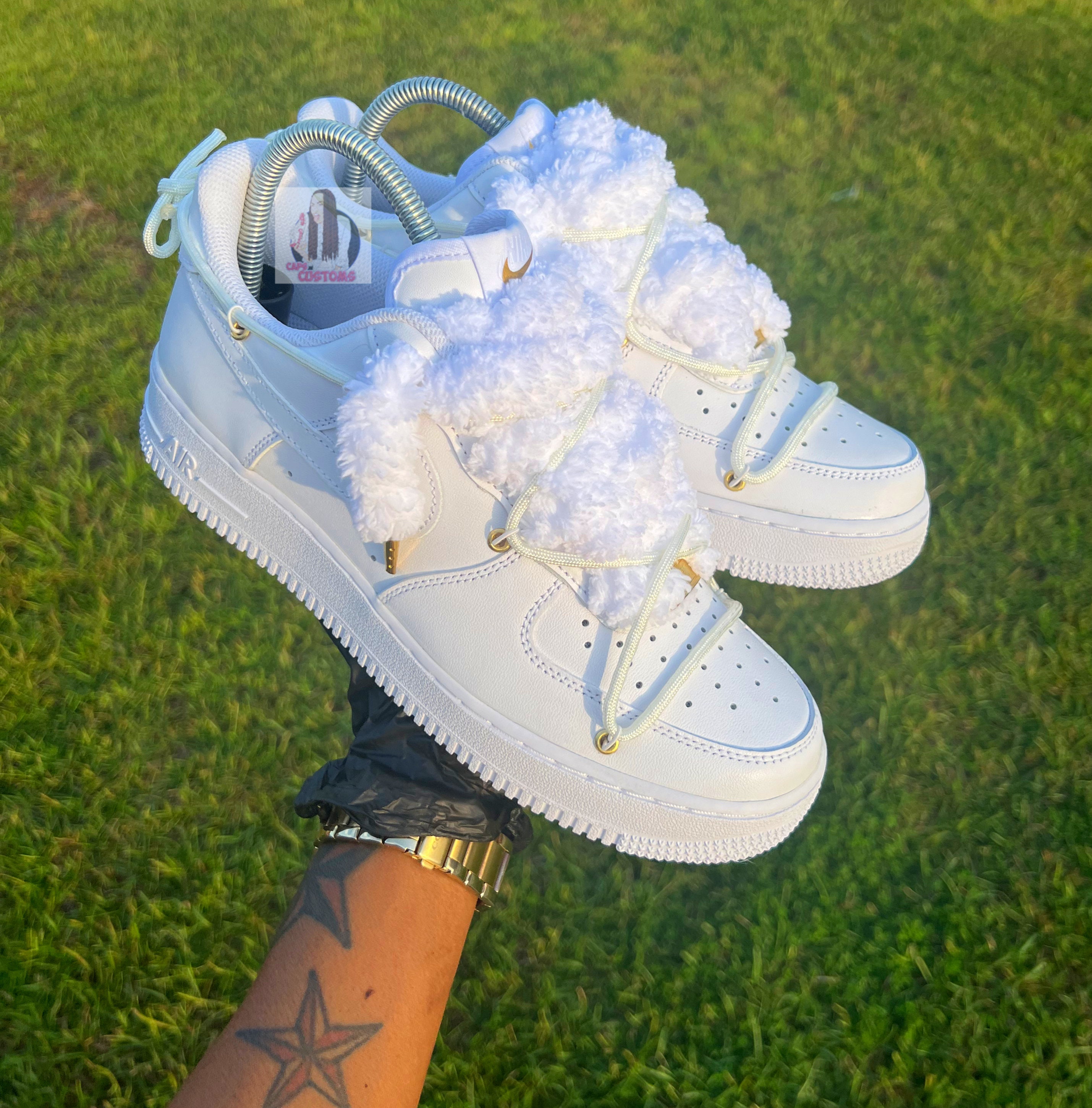 Custom Af1 off white cleats made for @mronesx_ worn on TNF who