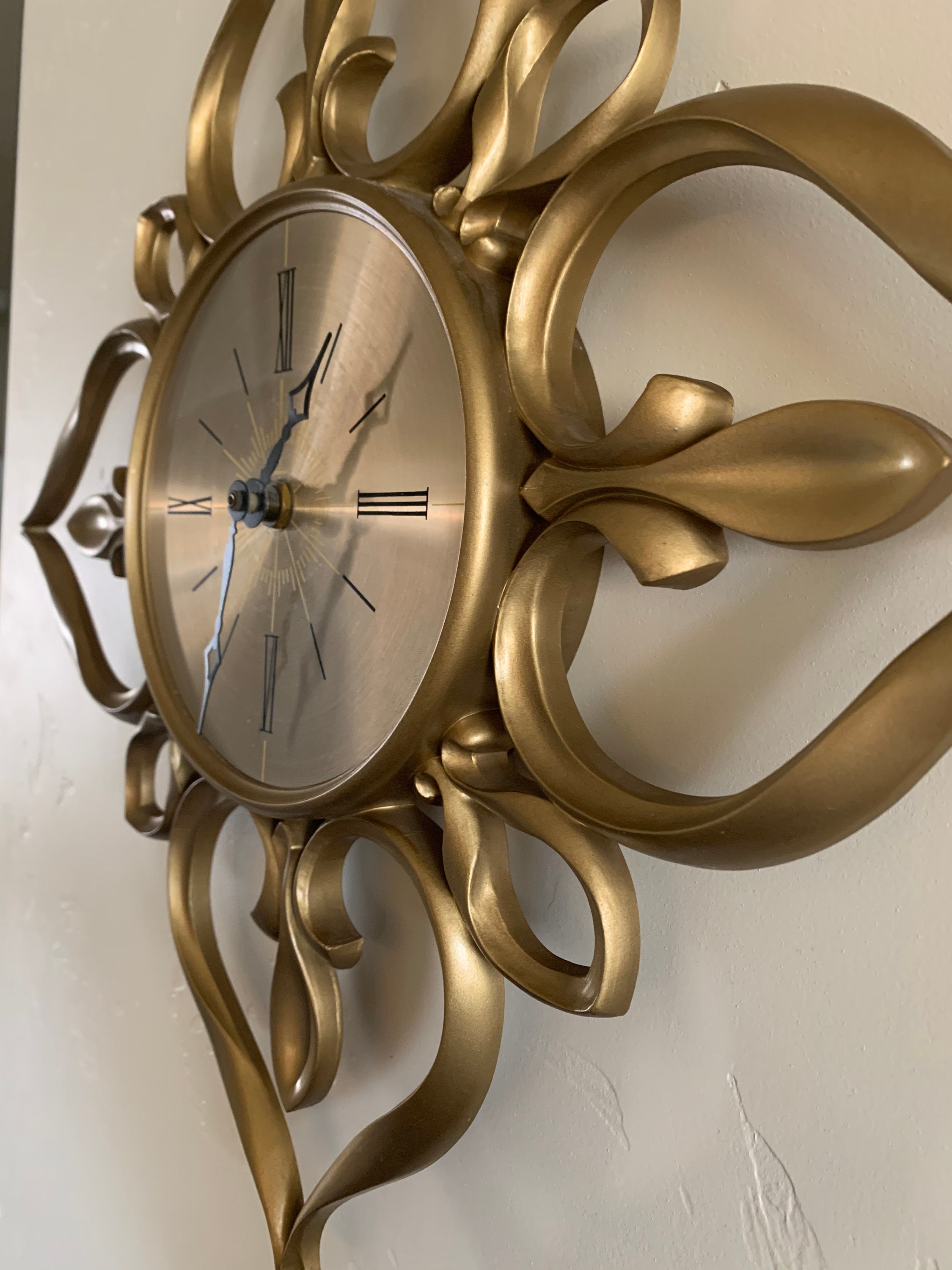 Retro Sunbeam Electric Wall Quartz Clock Etsy