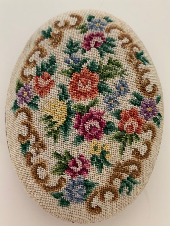 Unusual Floral Tapestry and Snake Skin Trinket/Je… - image 7