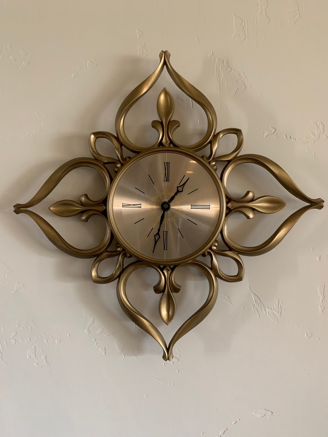 Retro Sunbeam Electric Wall Quartz Clock Etsy