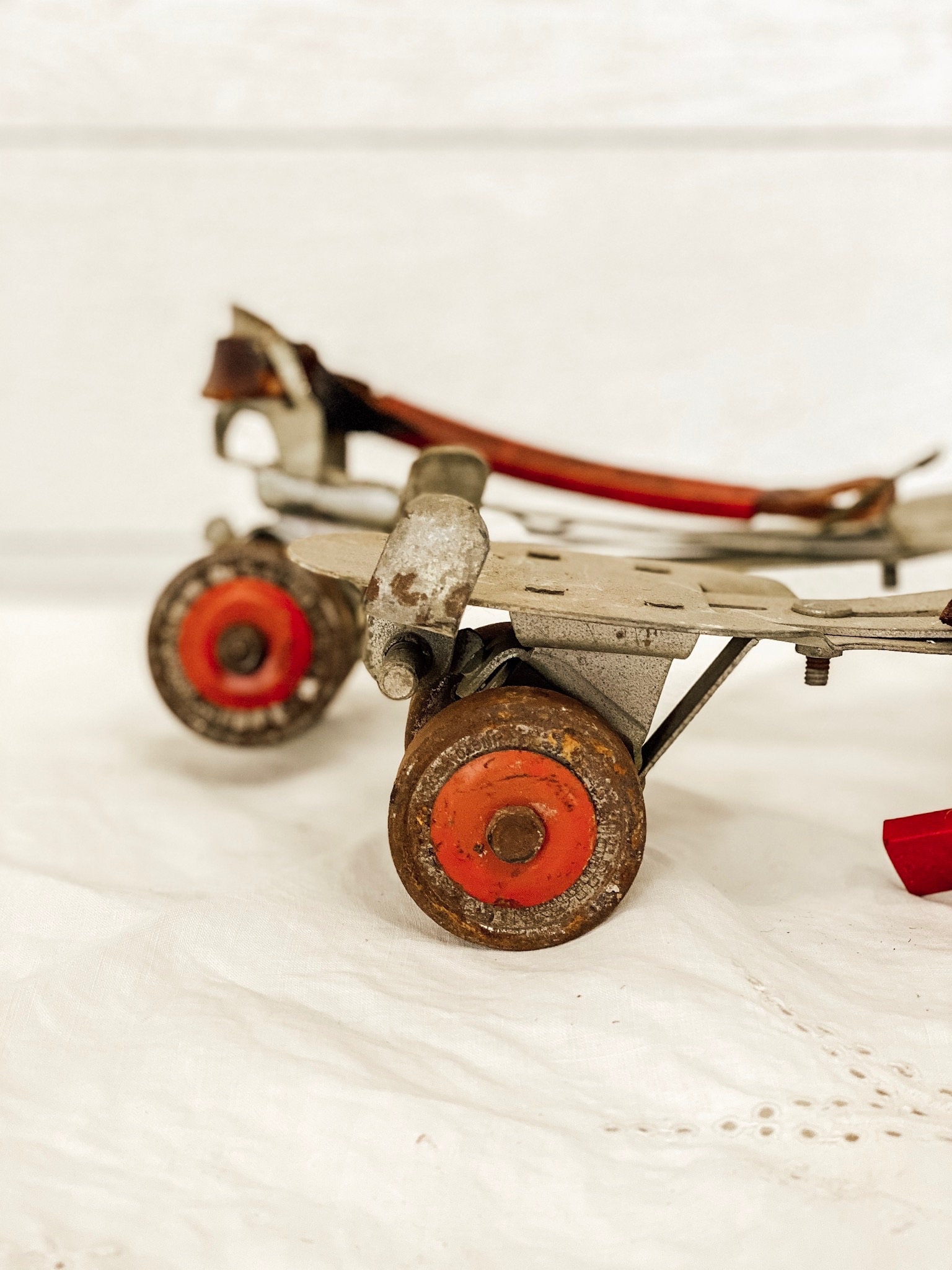 FUN Vintage Metal Roller Skates Etsy