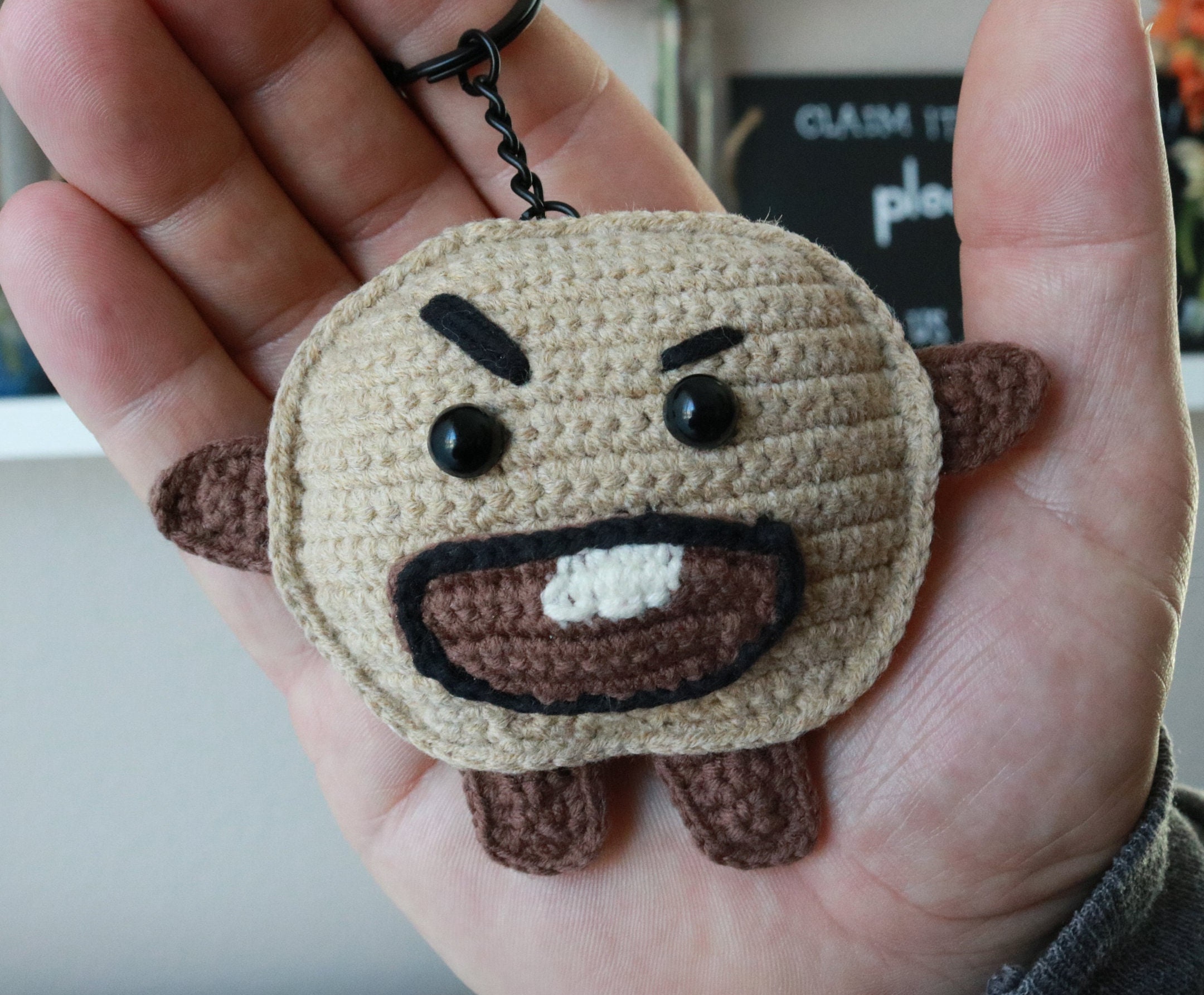 Hey, I made a Shooky plush from the BT21 universe. I'm a complete beginner,  but since I don't have spare money to spend on BT21 plushies, I decided to  make my own.