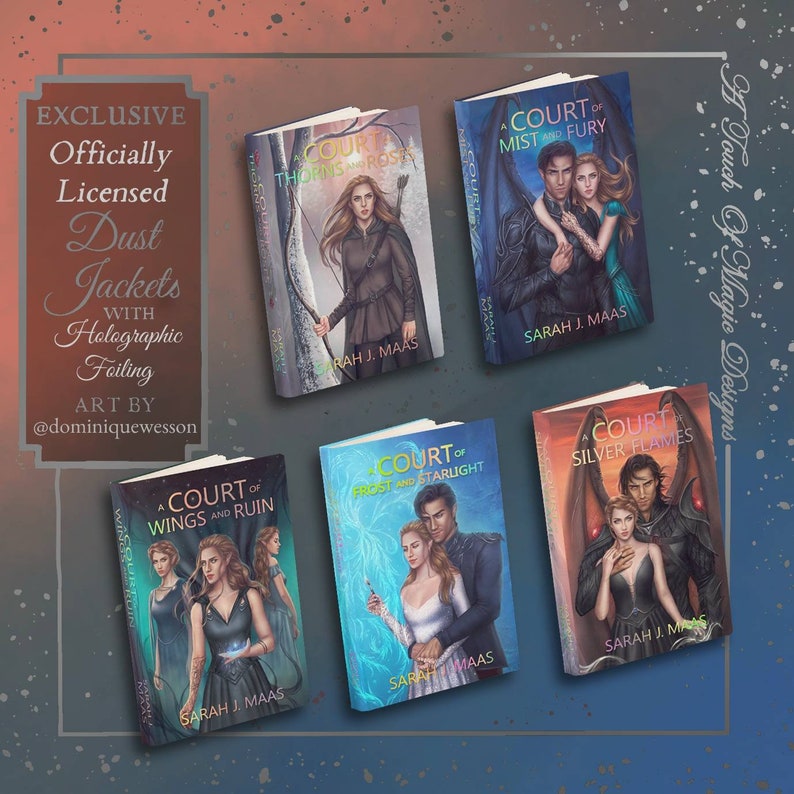 A Court of Thorns and Roses Dust Jacket set OFFICIALLY LICENSED image 3