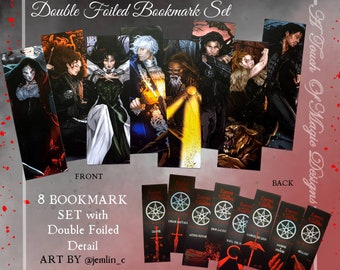 UK listing - Empire of the Vampire - holographic foiled - 8 bookmark set