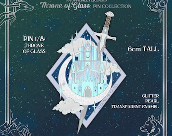 Officially Licensed Pins of Glass Collection | Throne of Glass Pin