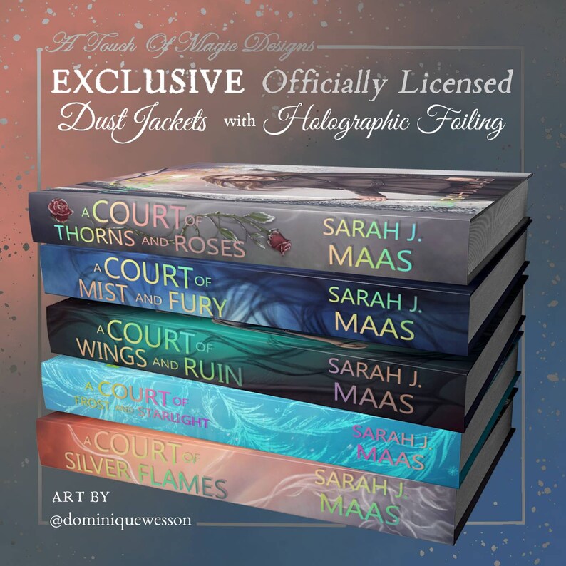 A Court of Thorns and Roses Dust Jacket set OFFICIALLY LICENSED image 1