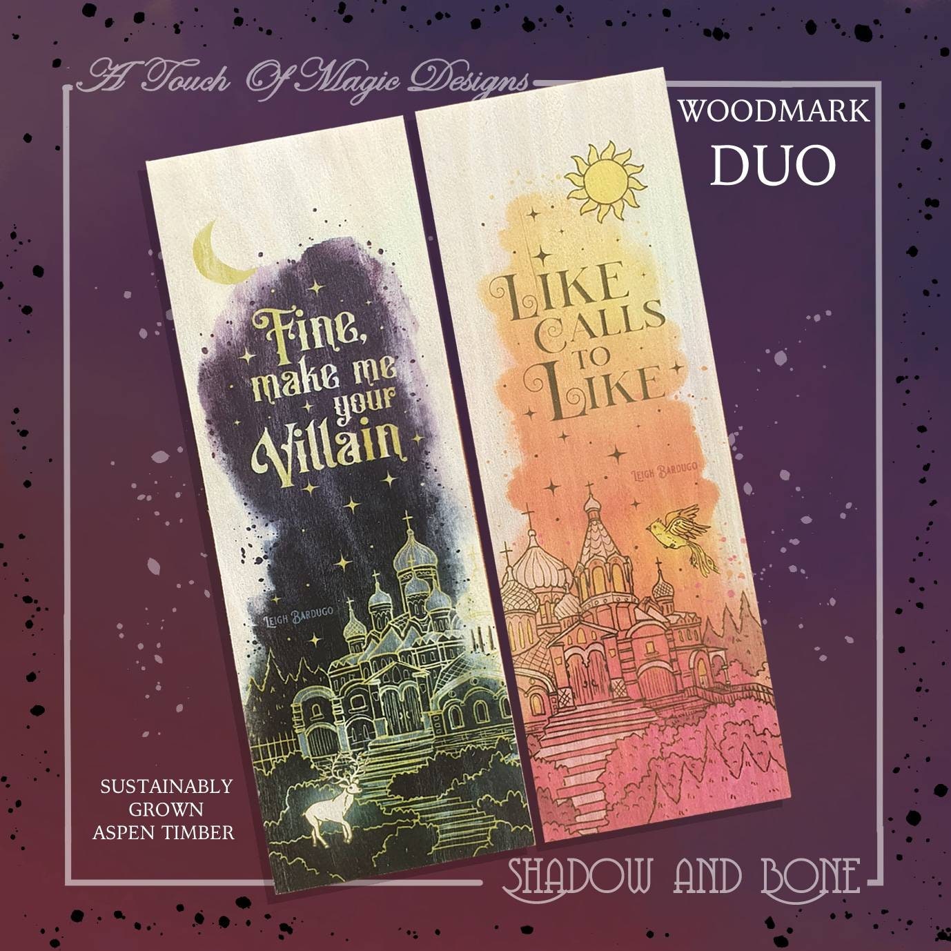04. Grisha Verse Inspired Bookmarks Options Available