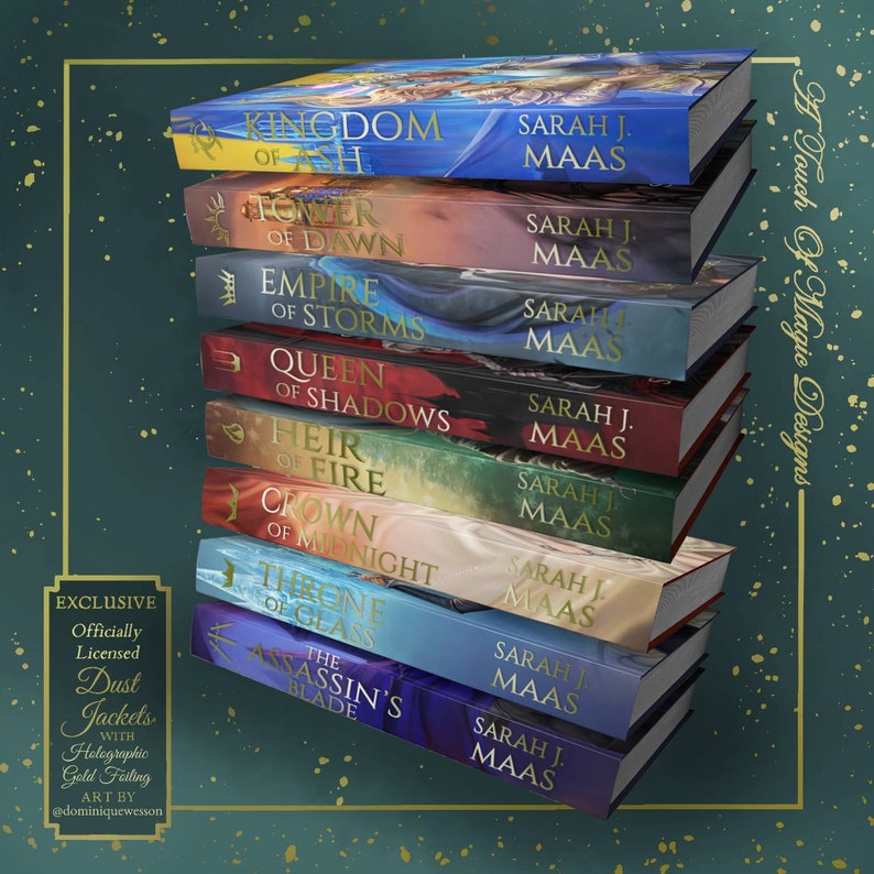 Throne of Glass Dust Jacket set SJM OFFICIALLY LICENSED image 1