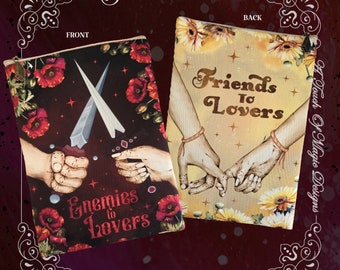 PAPERBACK pluchen boekenhoes - Vijanden versus vrienden