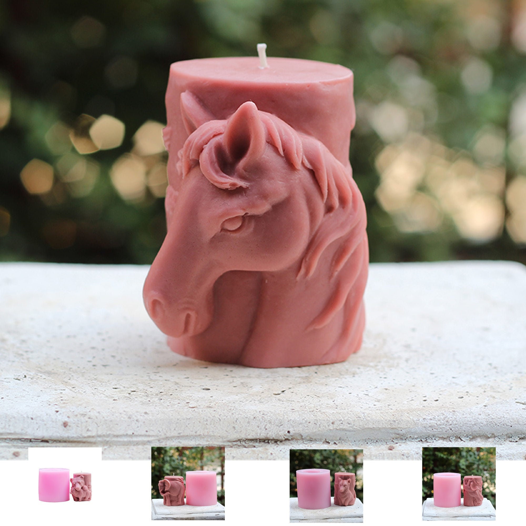 Candle Mold Animal Relief Design Silicone Molds Decoration Etsy