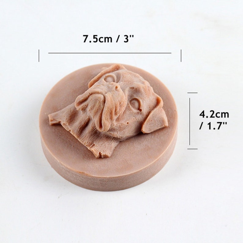 Cute Dog Silicone Soap Molds Doggy Face Chocolate Mold DIY Etsy