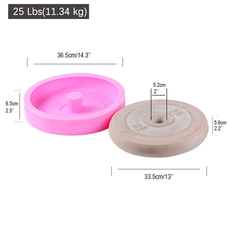 Homemade Concrete Fitness Dumbbells Silicone Mold Etsy