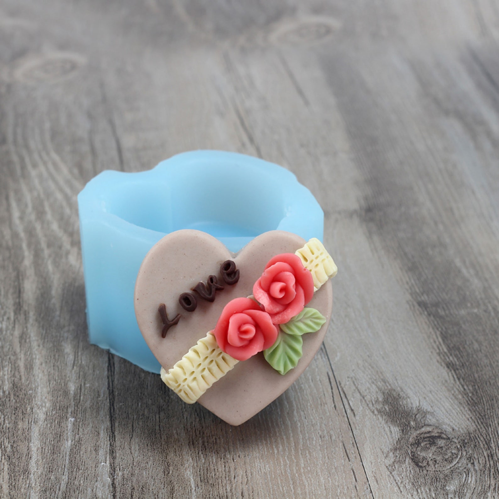 Valentine's Day Present Heart Shape Soap Mold Silicone Etsy