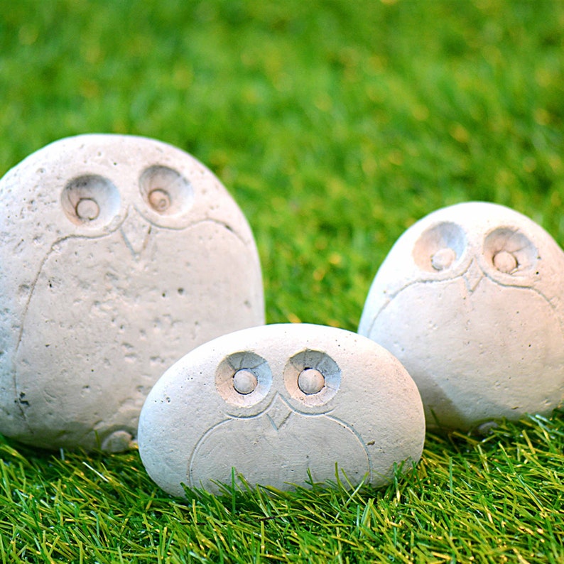Silicone Mold DIY Owl Shape Cement Garden Decor Fukurō Etsy