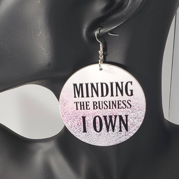 Earrings With Words Etsy