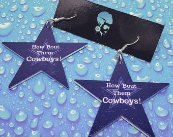 How bout them Cowboys? Quote earrings Cowboys earrings