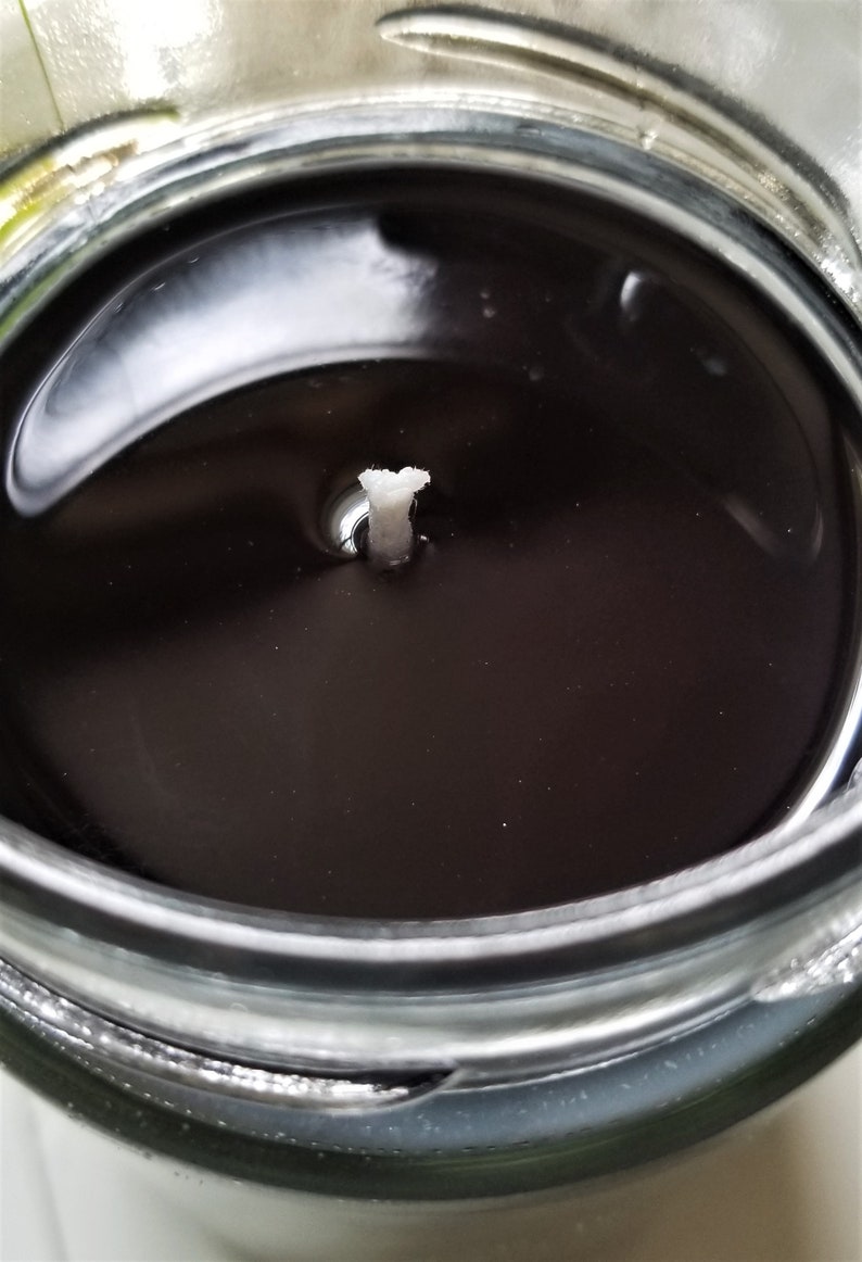 Black Flame Candle Halloween Candle Black Candle Home Etsy